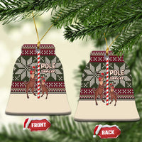 Funny Pole Dancer Reindeer Christmas Ceramic Ornament Xmas Holiday Patterns - Wonder Print Shop