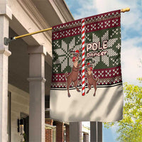 Funny Pole Dancer Reindeer Christmas Garden Flag Xmas Holiday Patterns - Wonder Print Shop