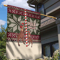 Funny Pole Dancer Reindeer Christmas Garden Flag Xmas Holiday Patterns - Wonder Print Shop