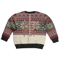 Funny Pole Dancer Reindeer Christmas Kid Ugly Christmas Sweater Xmas Holiday Patterns - Wonder Print Shop
