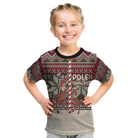 Funny Pole Dancer Reindeer Christmas Kid T Shirt Xmas Holiday Patterns - Wonder Print Shop
