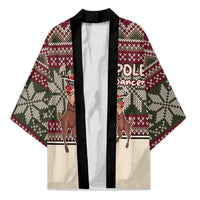 Funny Pole Dancer Reindeer Christmas Kimono Xmas Holiday Patterns - Wonder Print Shop