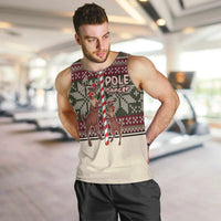 Funny Pole Dancer Reindeer Christmas Men Tank Top Xmas Holiday Patterns - Wonder Print Shop