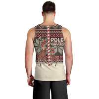 Funny Pole Dancer Reindeer Christmas Men Tank Top Xmas Holiday Patterns - Wonder Print Shop