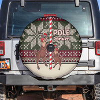 Funny Pole Dancer Reindeer Christmas Spare Tire Cover Xmas Holiday Patterns - Wonder Print Shop