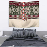 Funny Pole Dancer Reindeer Christmas Tapestry Xmas Holiday Patterns - Wonder Print Shop
