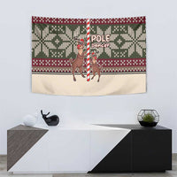 Funny Pole Dancer Reindeer Christmas Tapestry Xmas Holiday Patterns - Wonder Print Shop