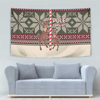 Funny Pole Dancer Reindeer Christmas Tapestry Xmas Holiday Patterns - Wonder Print Shop