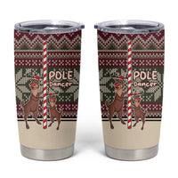 Funny Pole Dancer Reindeer Christmas Tumbler Cup Xmas Holiday Patterns - Wonder Print Shop