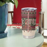 Funny Pole Dancer Reindeer Christmas Tumbler Cup Xmas Holiday Patterns - Wonder Print Shop
