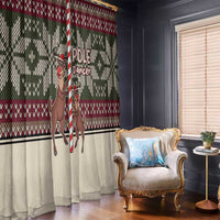 Funny Pole Dancer Reindeer Christmas Window Curtain Xmas Holiday Patterns - Wonder Print Shop