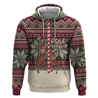 Funny Pole Dancer Reindeer Christmas Zip Hoodie Xmas Holiday Patterns - Wonder Print Shop