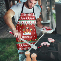 Funny Reindeer Reinbeer Christmas Apron Xmas Holiday Patterns - Wonder Print Shop