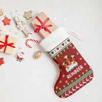 Funny Reindeer Reinbeer Christmas Stocking Xmas Holiday Patterns - Wonder Print Shop