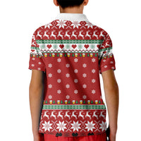 Funny Reindeer Reinbeer Christmas Kid Polo Shirt Xmas Holiday Patterns - Wonder Print Shop