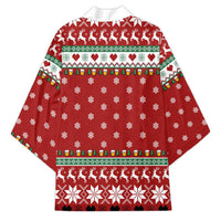 Funny Reindeer Reinbeer Christmas Kimono Xmas Holiday Patterns - Wonder Print Shop