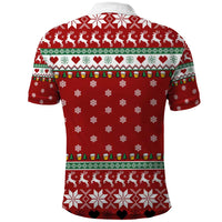 Funny Reindeer Reinbeer Christmas Polo Shirt Xmas Holiday Patterns - Wonder Print Shop