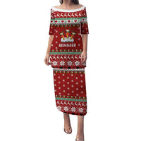 Funny Reindeer Reinbeer Christmas Puletasi Xmas Holiday Patterns - Wonder Print Shop