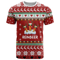 Funny Reindeer Reinbeer Christmas T Shirt Xmas Holiday Patterns - Wonder Print Shop