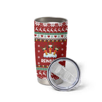 Funny Reindeer Reinbeer Christmas Tumbler Cup Xmas Holiday Patterns - Wonder Print Shop