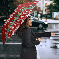 Funny Reindeer Reinbeer Christmas Umbrella Xmas Holiday Patterns - Wonder Print Shop