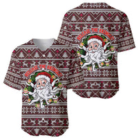 Funny Santa Claus Release The Kringle Christmas Baseball Jersey Xmas Holiday Patterns - Wonder Print Shop