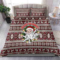 Funny Santa Claus Release The Kringle Christmas Bedding Set Xmas Holiday Patterns - Wonder Print Shop