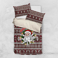 Funny Santa Claus Release The Kringle Christmas Bedding Set Xmas Holiday Patterns - Wonder Print Shop