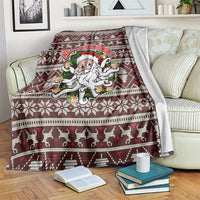 Funny Santa Claus Release The Kringle Christmas Blanket Xmas Holiday Patterns - Wonder Print Shop