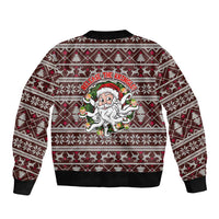 Funny Santa Claus Release The Kringle Christmas Bomber Jacket Xmas Holiday Patterns - Wonder Print Shop