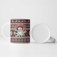 Funny Santa Claus Release The Kringle Christmas Ceramic Mug Xmas Holiday Patterns - Wonder Print Shop