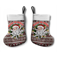 Funny Santa Claus Release The Kringle Christmas Stocking Xmas Holiday Patterns - Wonder Print Shop