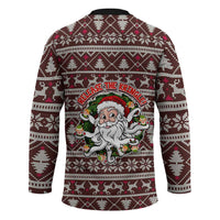 Funny Santa Claus Release The Kringle Christmas Hockey Jersey Xmas Holiday Patterns - Wonder Print Shop