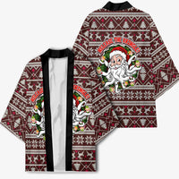 Funny Santa Claus Release The Kringle Christmas Kimono Xmas Holiday Patterns - Wonder Print Shop