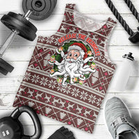 Funny Santa Claus Release The Kringle Christmas Men Tank Top Xmas Holiday Patterns - Wonder Print Shop