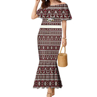 Funny Santa Claus Release The Kringle Christmas Mermaid Dress Xmas Holiday Patterns - Wonder Print Shop