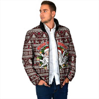 Funny Santa Claus Release The Kringle Christmas Padded Jacket Xmas Holiday Patterns - Wonder Print Shop