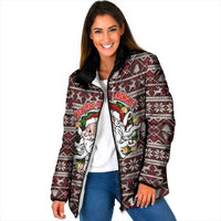 Funny Santa Claus Release The Kringle Christmas Padded Jacket Xmas Holiday Patterns - Wonder Print Shop