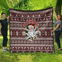 Funny Santa Claus Release The Kringle Christmas Quilt Xmas Holiday Patterns - Wonder Print Shop