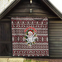Funny Santa Claus Release The Kringle Christmas Quilt Xmas Holiday Patterns - Wonder Print Shop