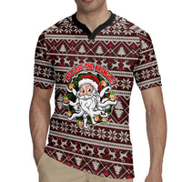 Funny Santa Claus Release The Kringle Christmas Rugby Jersey Xmas Holiday Patterns - Wonder Print Shop