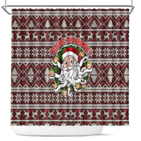 Funny Santa Claus Release The Kringle Christmas Shower Curtain Xmas Holiday Patterns - Wonder Print Shop