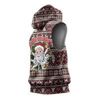 Funny Santa Claus Release The Kringle Christmas Sleeveless Hoodie Xmas Holiday Patterns - Wonder Print Shop
