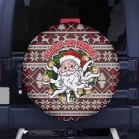 Funny Santa Claus Release The Kringle Christmas Spare Tire Cover Xmas Holiday Patterns - Wonder Print Shop