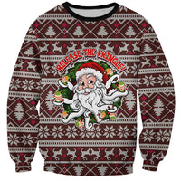 Funny Santa Claus Release The Kringle Christmas Sweatshirt Xmas Holiday Patterns - Wonder Print Shop