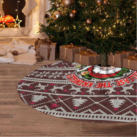 Funny Santa Claus Release The Kringle Christmas Tree Skirt Xmas Holiday Patterns - Wonder Print Shop
