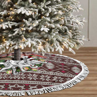 Funny Santa Claus Release The Kringle Christmas Tree Skirt Xmas Holiday Patterns - Wonder Print Shop
