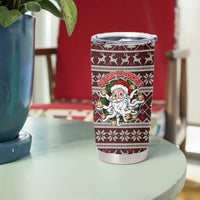 Funny Santa Claus Release The Kringle Christmas Tumbler Cup Xmas Holiday Patterns - Wonder Print Shop