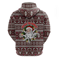 Funny Santa Claus Release The Kringle Christmas Zip Hoodie Xmas Holiday Patterns - Wonder Print Shop