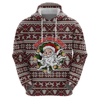 Funny Santa Claus Release The Kringle Christmas Zip Hoodie Xmas Holiday Patterns - Wonder Print Shop